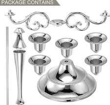 NEW Silver Candelabra 3 Arm