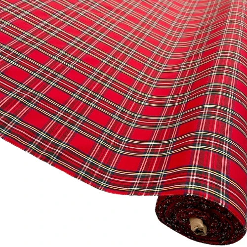 100 cotton tartan fabrics - -, 3