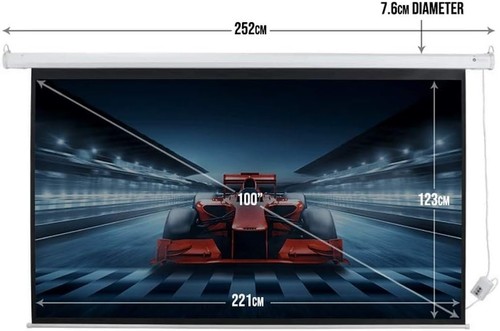 Electric projector screen - electric, 100"