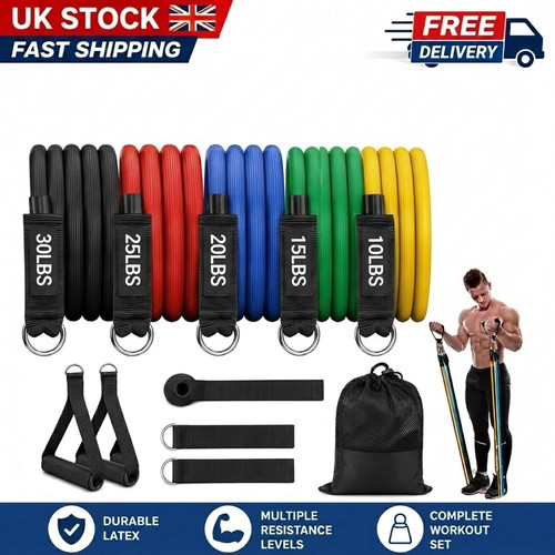 11pc resistance bands - resistance,
