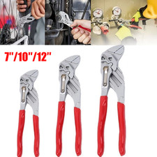 7/10/12Inch Adjustable Water Pump Plier Plumber Pipe Wrench Household Tool Steel
