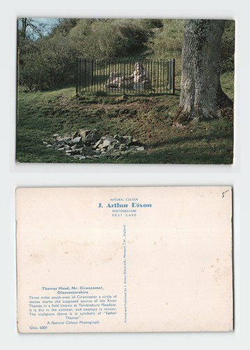 Vintage postcard thames head - postcard,