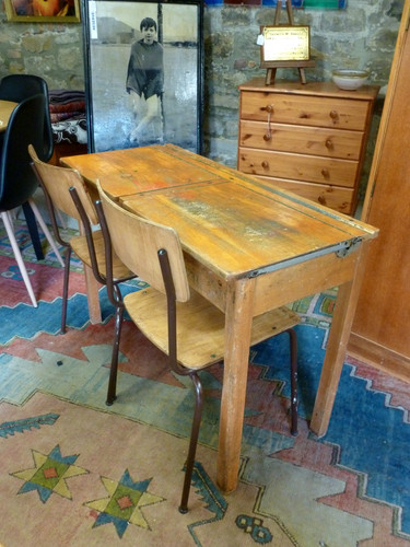 Vintage double wooden - , school