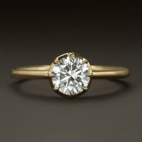 Antique style engagement - style, ring