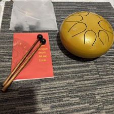 Steel Tongue Drum 8 Notes Gold