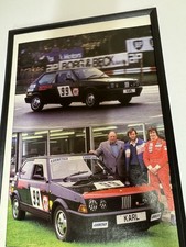 FRAMED Original 1985 Fiat Strada Abarth TC Magazine Picture Poster Garage Retro