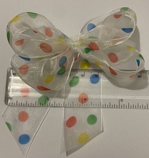 10 Medium Size White With Dots