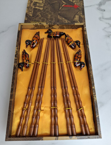 Chopsticks wooden carved