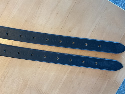Pair black leather dressage - of,