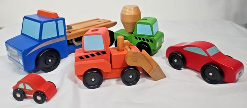 Wooden toy cars - wooden,