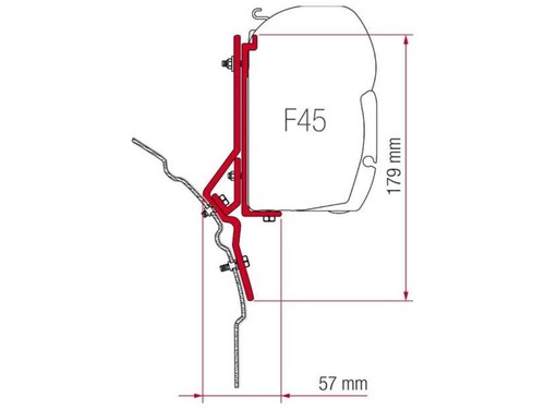 Awning bracket for - awning, t4