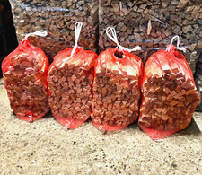 KINDLING FIREWOOD 4 NETS  10KG KILN DRIED LOGS FIREPIT WOOD BURNER FREE P&P