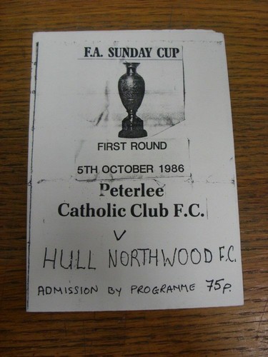 1986 peterlee catholic - peterlee,