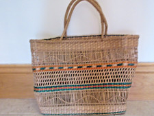 STRAW SHOPPING BAG 90's UNUSED