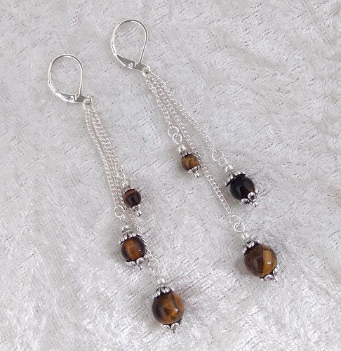 Tigers eye bead 6cm long - eye,