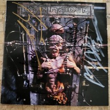 Iron Maiden Signed X-Factor Tour CD. Janick pick. Backstage Pass Road Crew Badge