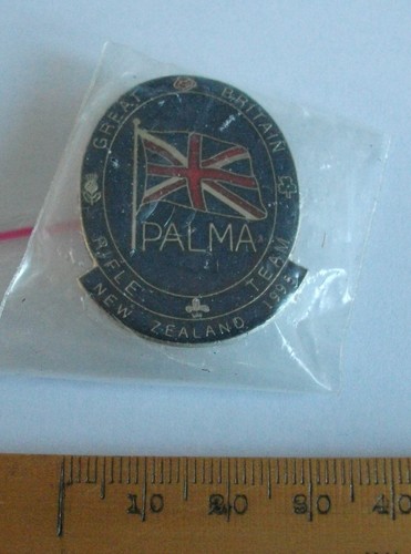 Shooting pin badge gb - pin, palma