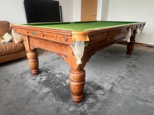 8ft oak snooker - 8ft, table