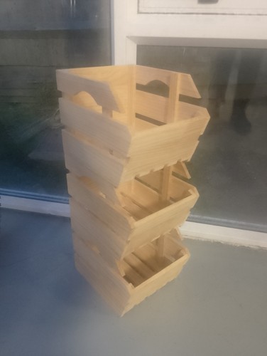 Wooden unpainted stackable - wooden,