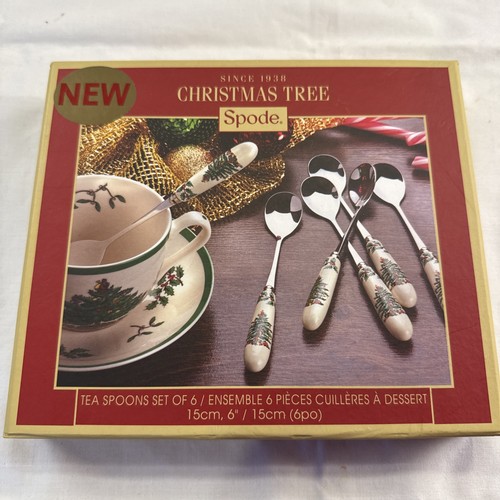 Spode teaspoons christmas tree - spode,