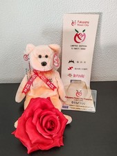 Ty Beanie Babies - DEAREST - Rare Japan Promo - Fukuyama roses city promo 13/100