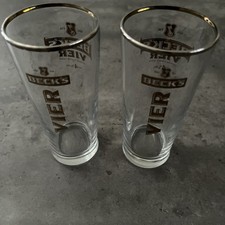   2 X Becks Vier Pint Glasses