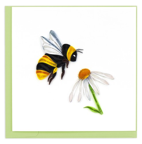 Quilling bumblebee and daisy - and,