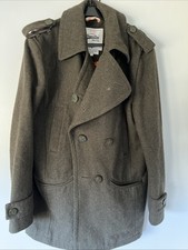 Superdry Men’s Wool Peacoat Dark Green Large
