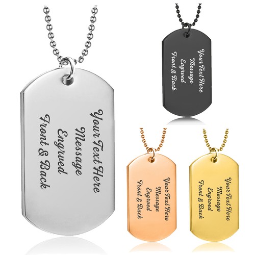 Personalised mens army dog tag - mens,
