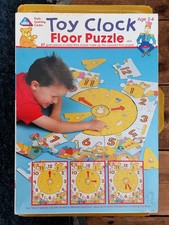 Vintage Early Learning Centre (ELC) Toy Clock Floor Puzzle