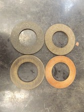 VINTAGE PRE WAR MOTORCYCLE GIRDER FORK FRICTION DISC X 4 TRIUMPH BSA NORTON B