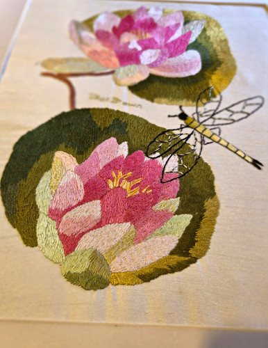 Mounted needlepoint - mounted,