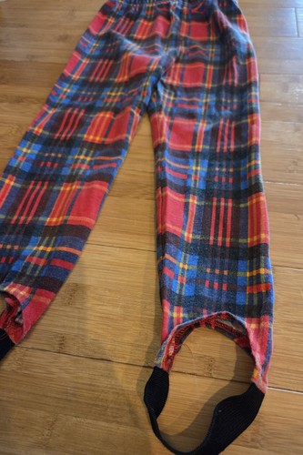 Vintage 80s 90s plaid stirrup - vintage,