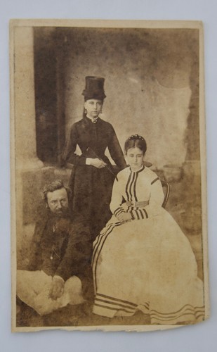 Cdv three victorians - three,
