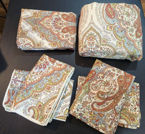 Tahari paisley moroccan rust - moroccan,