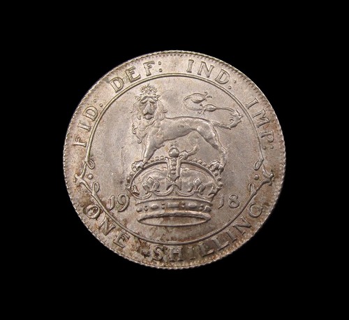 George 1918 silver shilling - 1918,