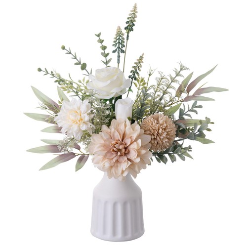 Fake flowers vase - in,