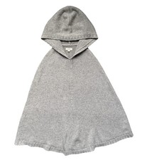 Fat Face Cotton Wool Poncho Hooded Womens Small Chunky Knit