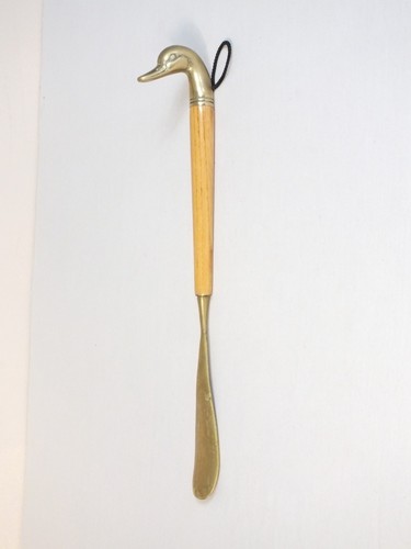 Vintage solid brass ducks head - brass,