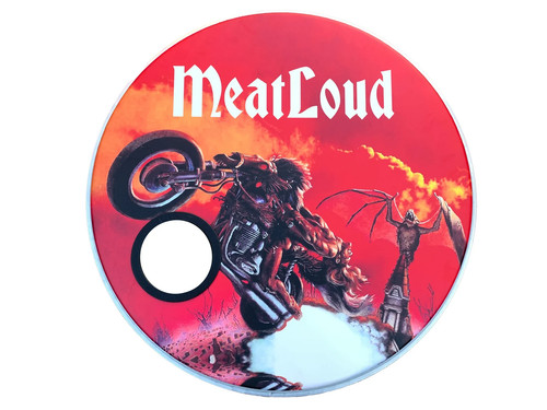 Custom printed bass drum decal - drum,