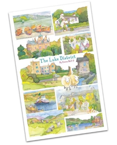 The lake district - district, towel