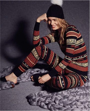 Sweaty Betty Ski Base Layer Top Tiger Animal print Hiking Thermal M 12