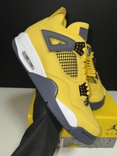 ✅ NEW Nike Air Jordan IV Retro 4 Lightning 2021 SIZE 9.5 | Tour White Thunder 3