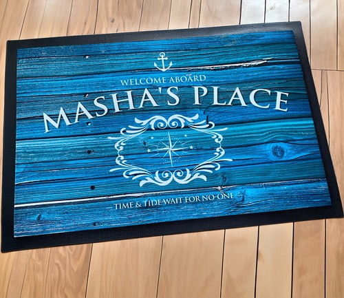 Personalised boat mat - personalised,