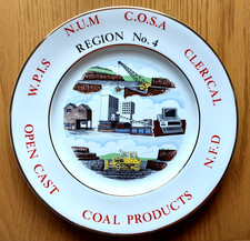Commemorative Bone China Mining Plate  No4 region Open Cast