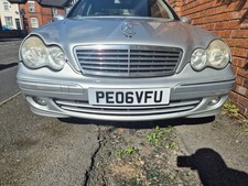 MERCEDES C CLASS W203 2006 COMPLETE FRONT BUMPER LOWER GRILLE FOG LIGHTS