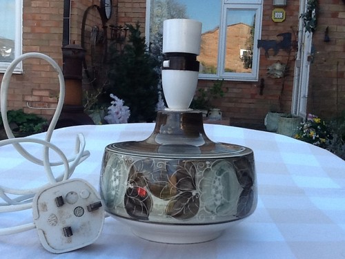 Jersey pottery lamp - jersey, retro