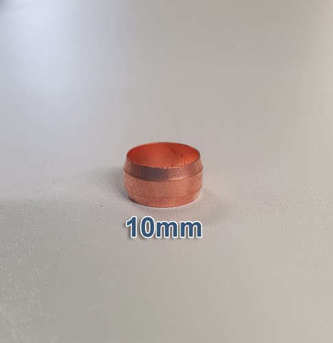 Copper compression olives 8mm - copper,