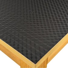 CUT TO SIZE Black Felt Backed Table Protector Heat Resistant All Sizes Bespoke