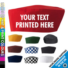 Custom Printed Skull Cap - Text Only • Kitchen Custom Chef Cook Christmas BBQ